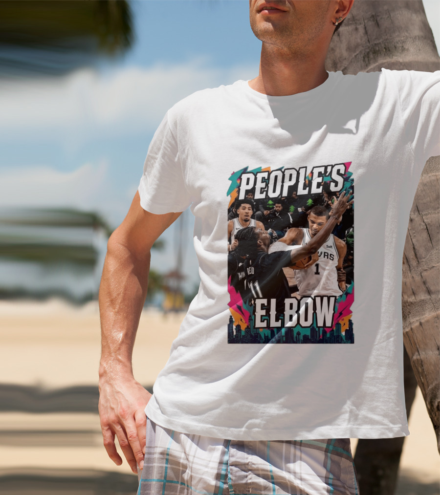 People's Elbow Wemby Spurs Vs Naz Reid Wolves T-Shirt