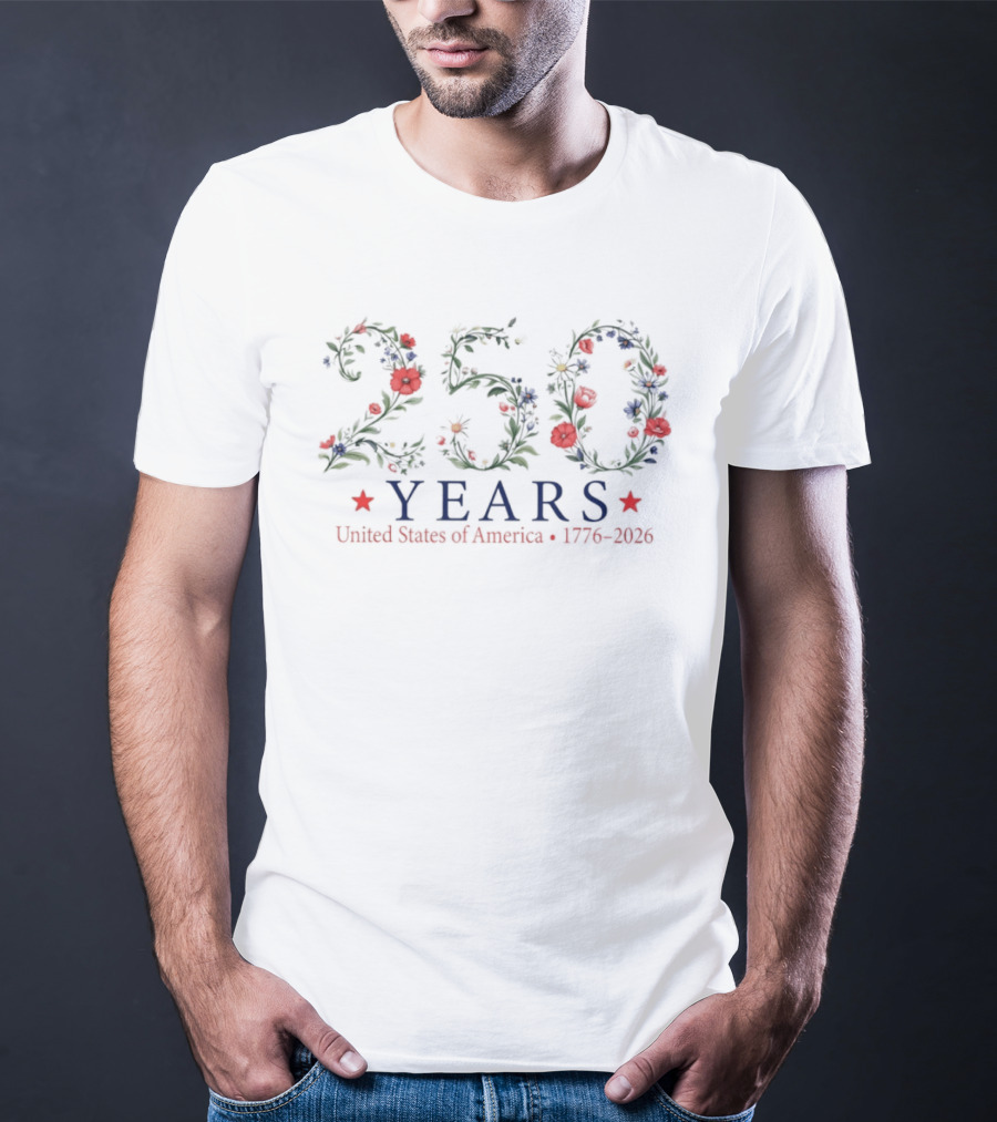 USA 250 Years United States Of America 1776 2026 T-Shirt
