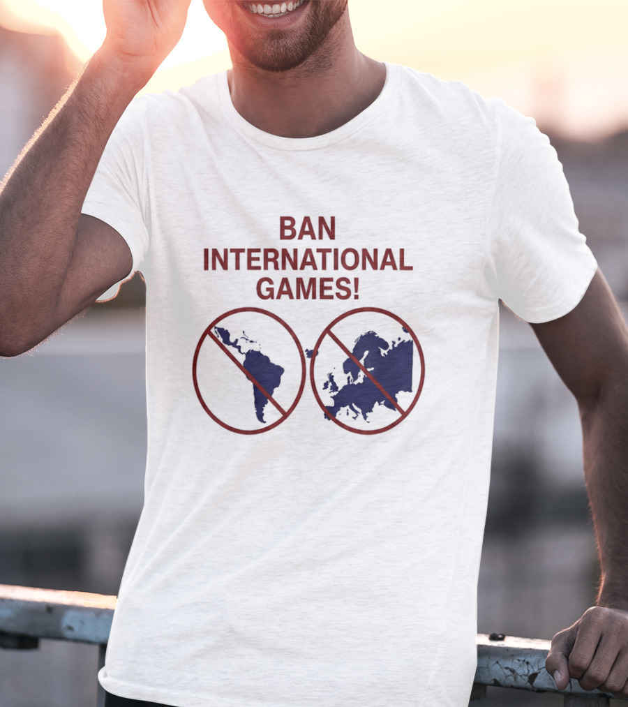 Ban International Games America Europe Map Circles T-Shirt