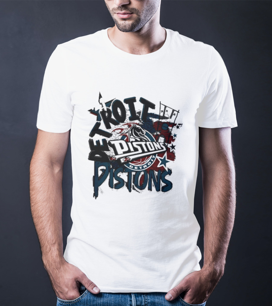 Detroit Pistons Hardwood Classics Basketball 41 T-Shirt
