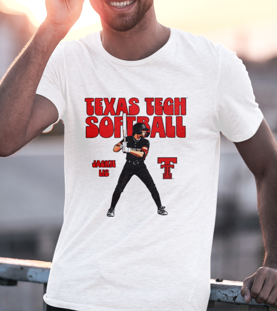 Texas Tech Red Raiders Jackie Lis Softball Player T-Shirt