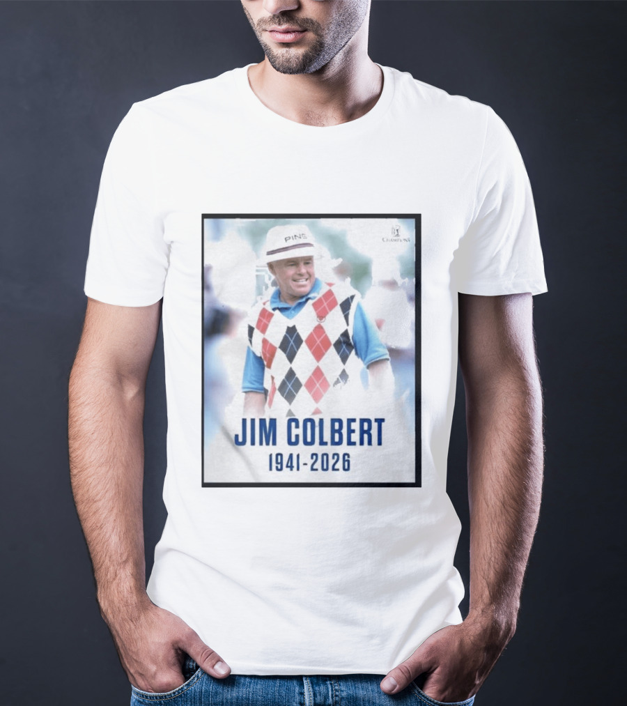 Jim Colbert 1941 2026 PING Champions Golf Legend Argyle Sweater T-Shirt