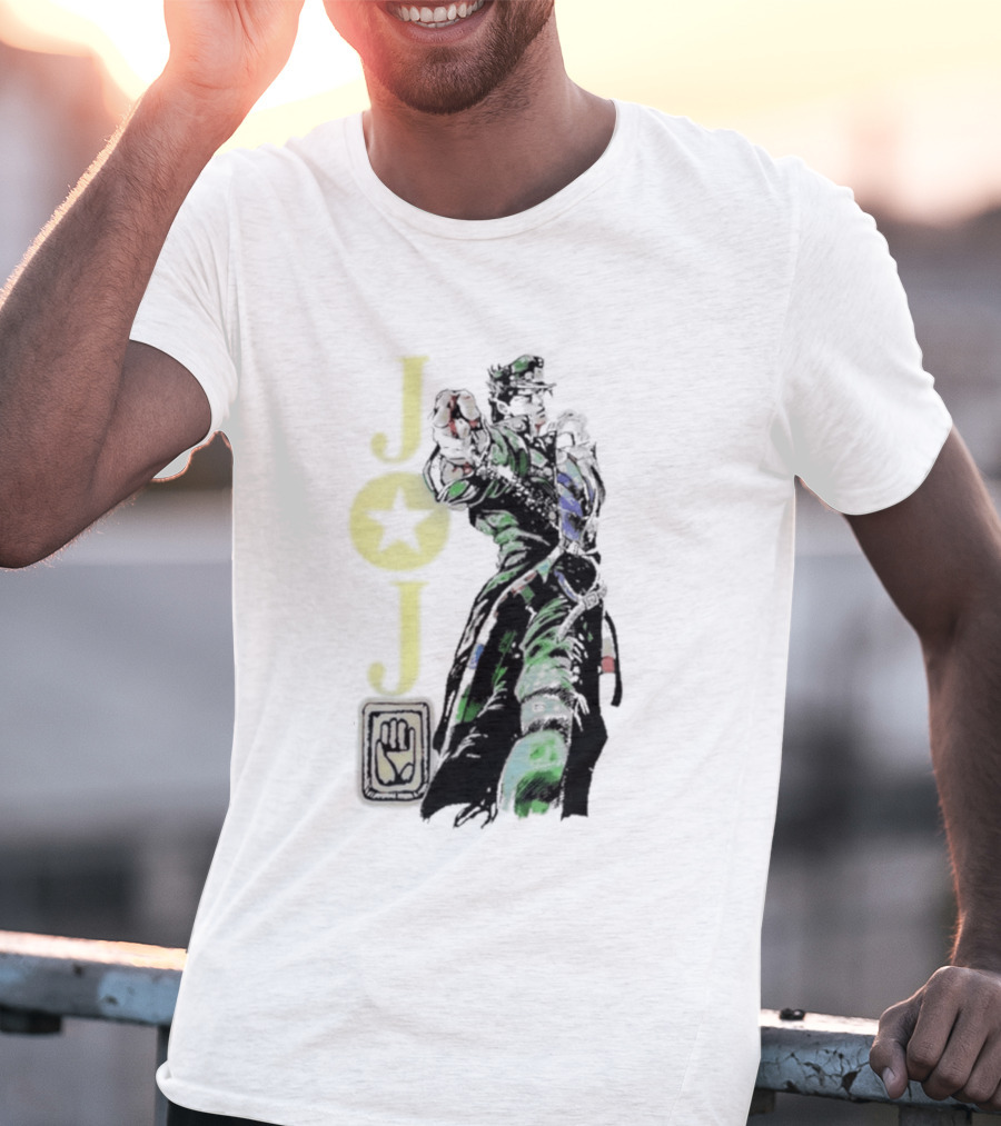 Jojo Jotaro Kujo Star Emblem Anime T-Shirt