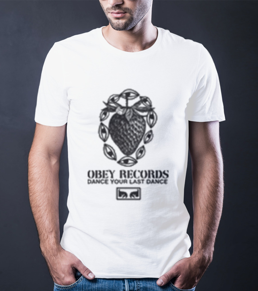Obey Records Garden Heavyweight Music Art Collection T-Shirt
