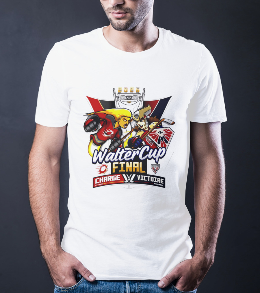 Ottawa Charge Vs Montreal Victoire 2026 Walter Cup Final Hockey Clash T-Shirt