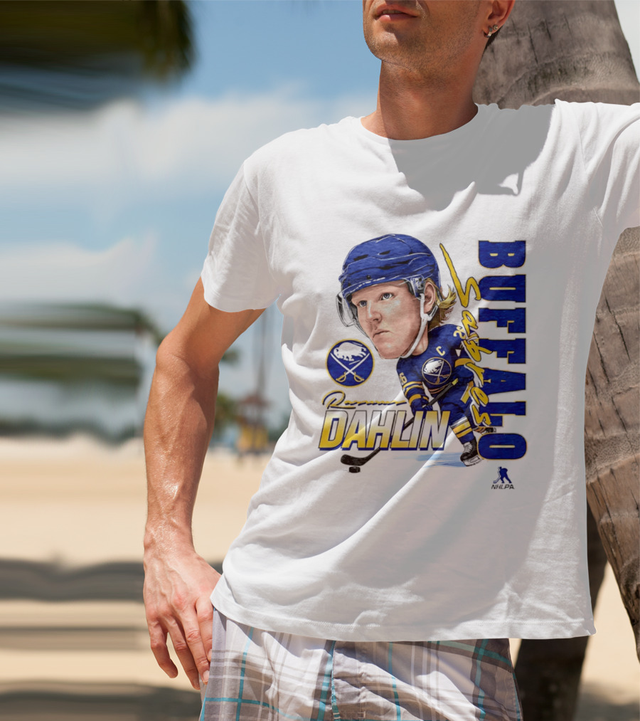 Rasmus Dahlin Captain Buffalo Sabres NHLPA Caricature T-Shirt
