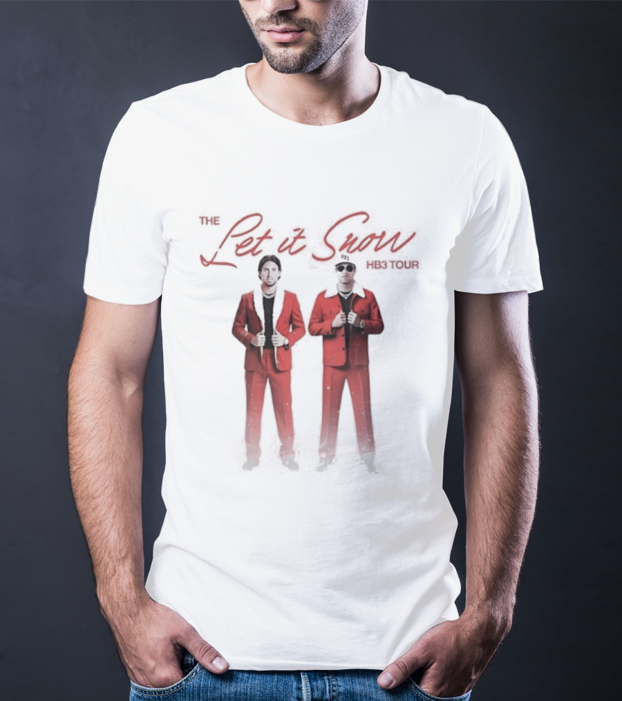 The Let It Snow Hb3 Tour Tuxedo Duo Red Suits T-Shirt