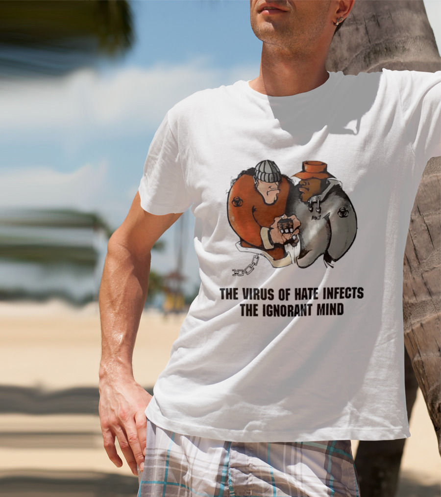 The Virus Of Hate Infects The Ignorant Mind 90s Biohazard T-Shirt