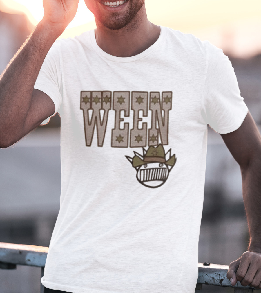 Ween 12 Golden Country Greats Tour Cowboy Hat Stars T-Shirt