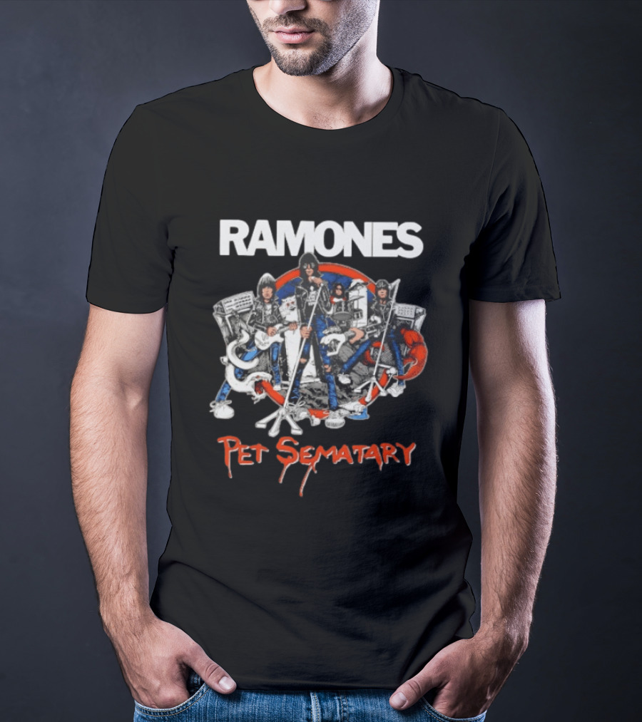Ramones Pet Sematary Road To Ruin Classic Punk Rock Band T-Shirt