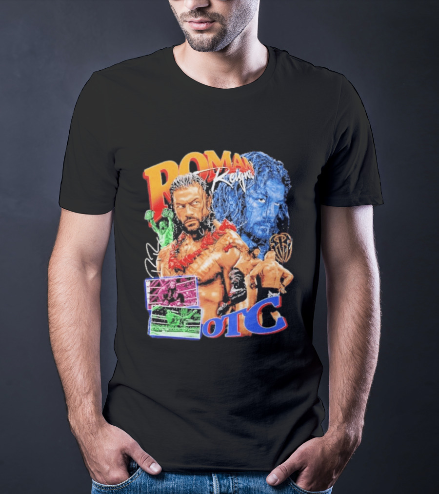 Roman Reigns Tribal Chief OTC Wrestling Champion WWE Acknowledged T-Shirt