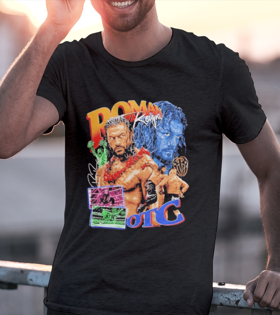 Roman Reigns Tribal Chief OTC Wrestling Champion WWE Acknowledged T-Shirt