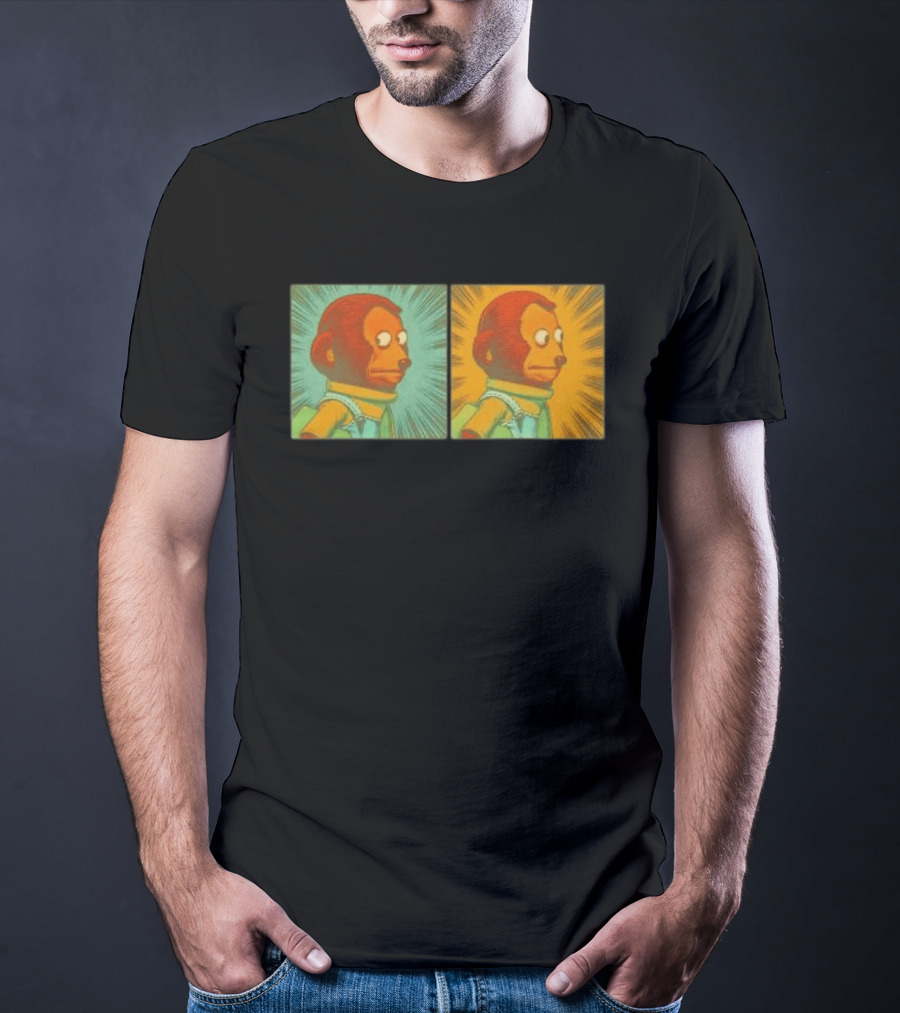 Awkward Look Monkey Puppet Meme Garment Dyed T-Shirt