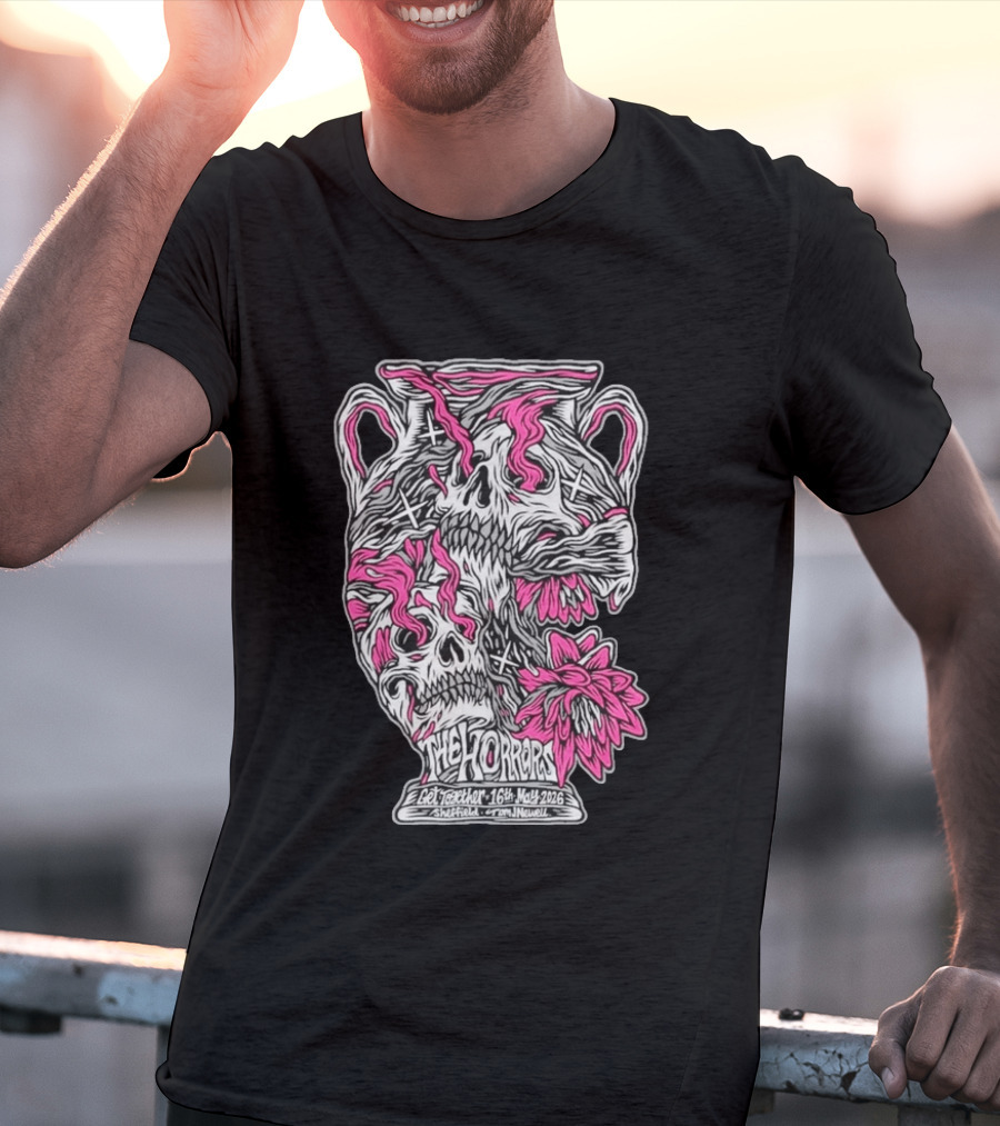 The Horrors Get Together Festival May 16 2026 Sheffield UK Skull Vase T-Shirt