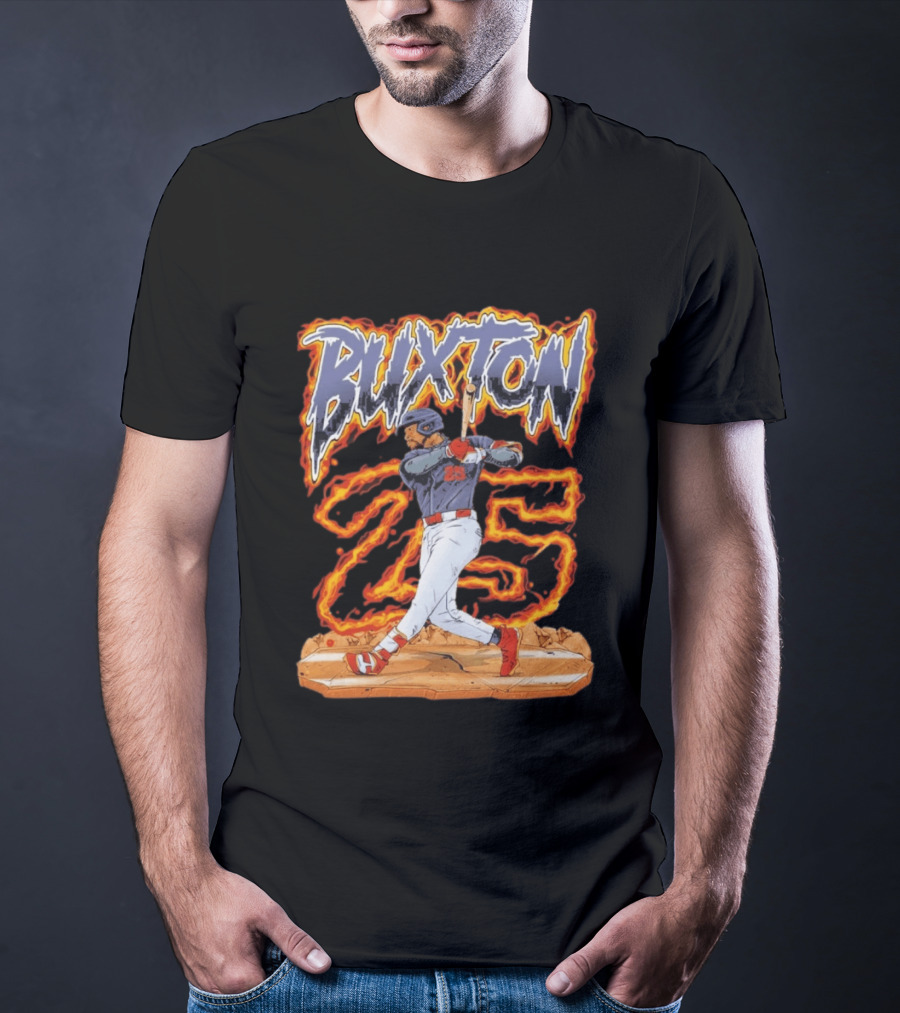 Buxton 25 Blazing Baseball Slugger T-Shirt