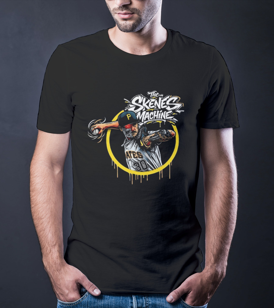 The Skenes Machine Paul Skenes Pittsburgh Pirates Pitcher 30 Aces T-Shirt