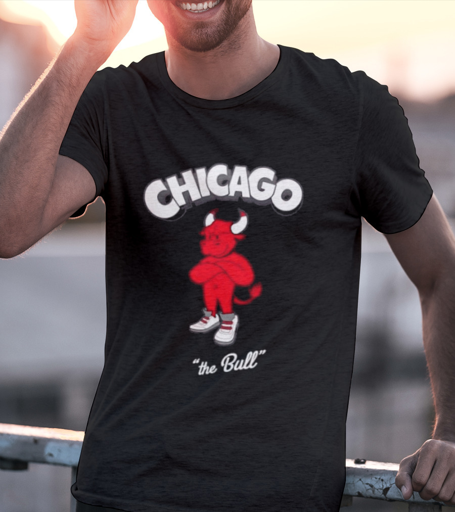 Chicago Bulls Toon Bull NBA Cartoon T-Shirt