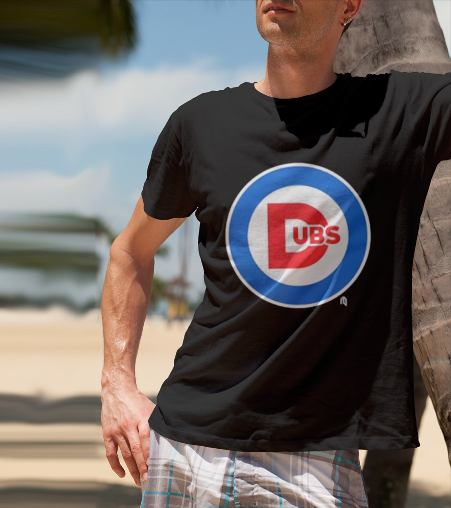 Chicago Dubs Cubs Logo Mashup Circle T-Shirt