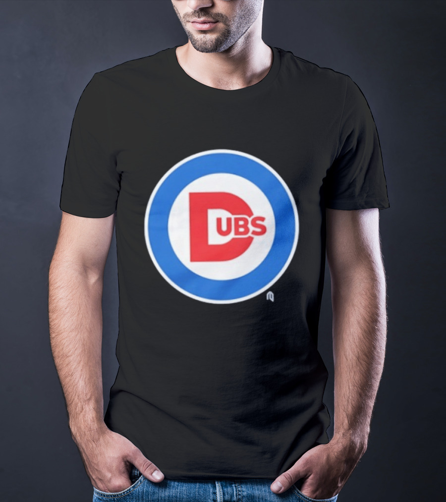 Chicago Dubs Cubs Logo Mashup Circle T-Shirt