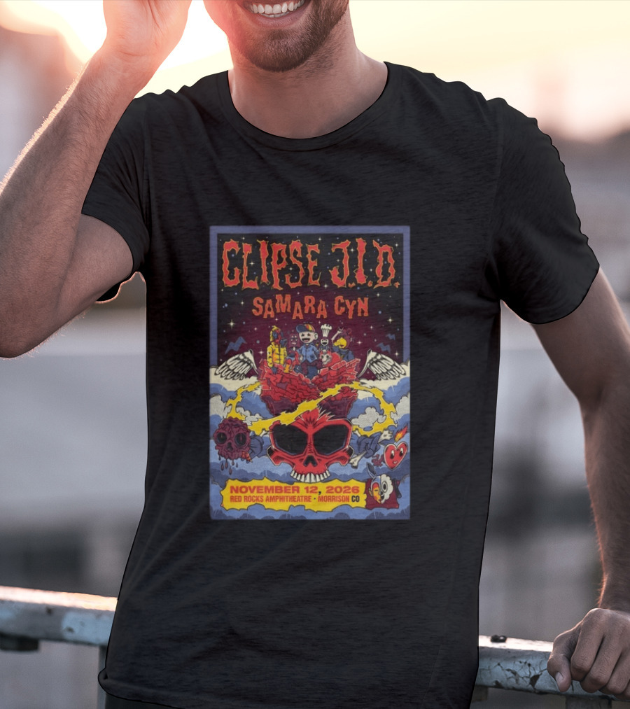Clipse J.I.D Samara Cyn November 12 2026 Red Rocks Amphitheatre Morrison CO T-Shirt