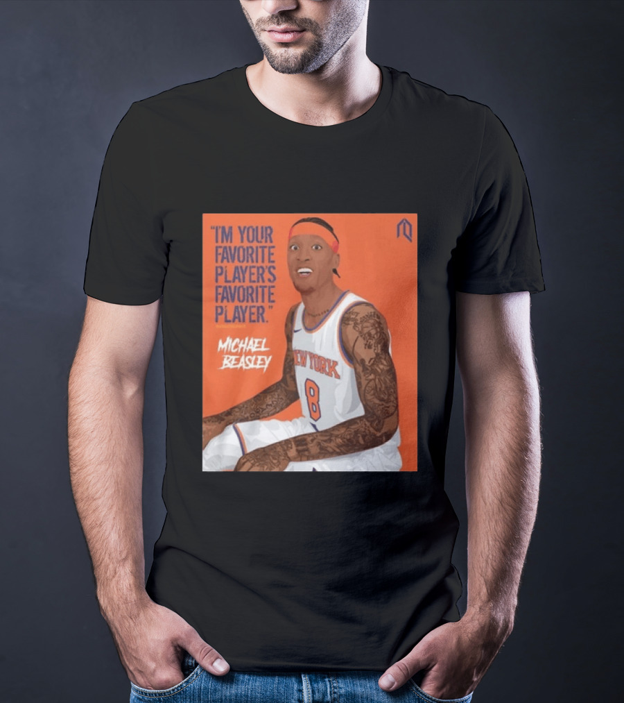 I'm Your Favorite Player's Favorite Player Michael Beasley New York Basketball Number 8 Tattoos Iconic Orange T-Shirt