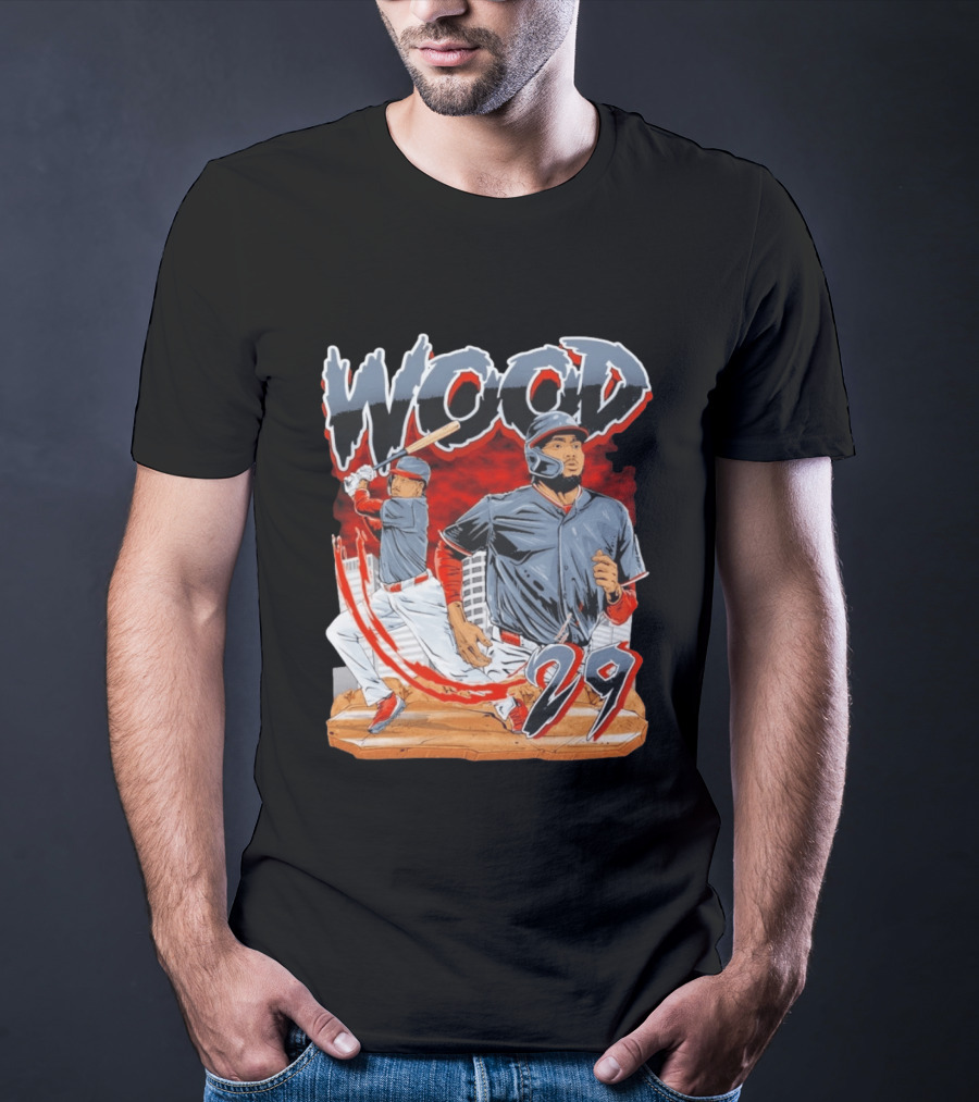 Wood 29 Baseball Euphoria Debut Action Scene T-Shirt