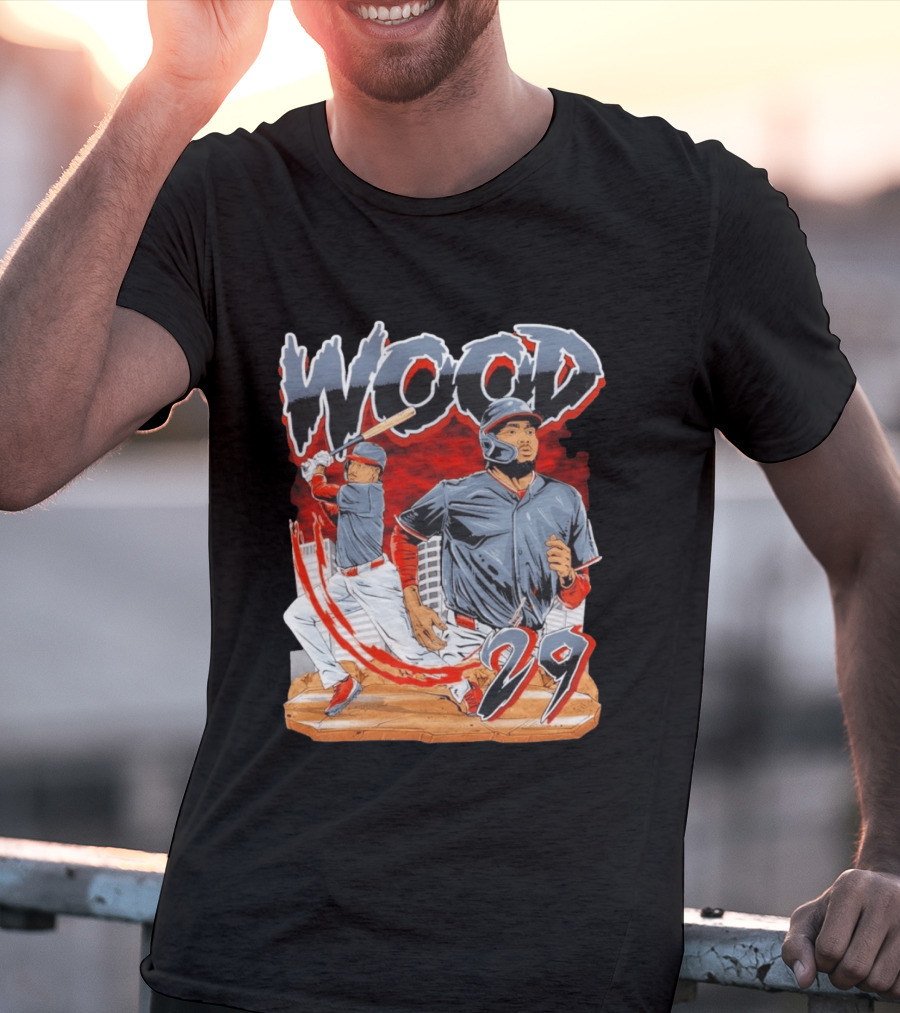 Wood 29 Baseball Euphoria Debut Action Scene T-Shirt