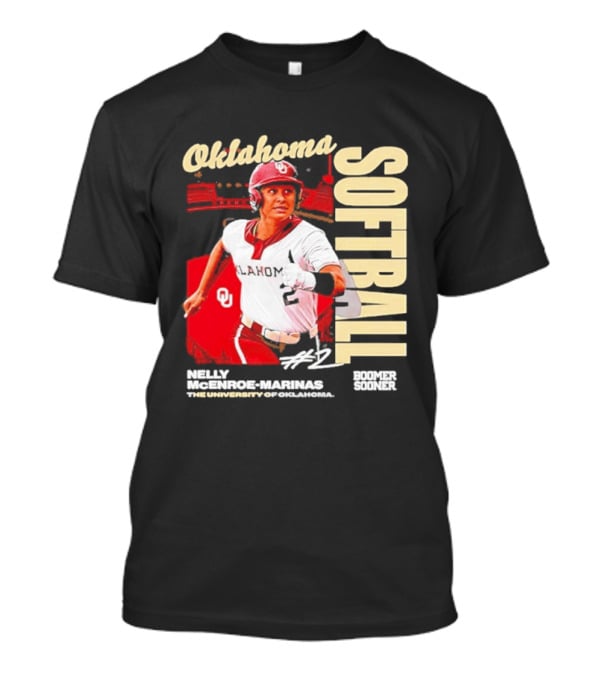 Nelly McEnroe Marinas #2 Oklahoma Sooners Softball Player T-Shirt