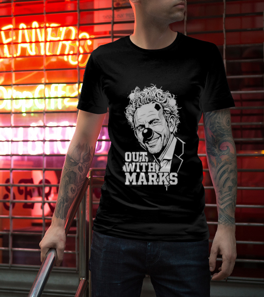 Out With Marks Sean Marks Clown Face T-Shirt