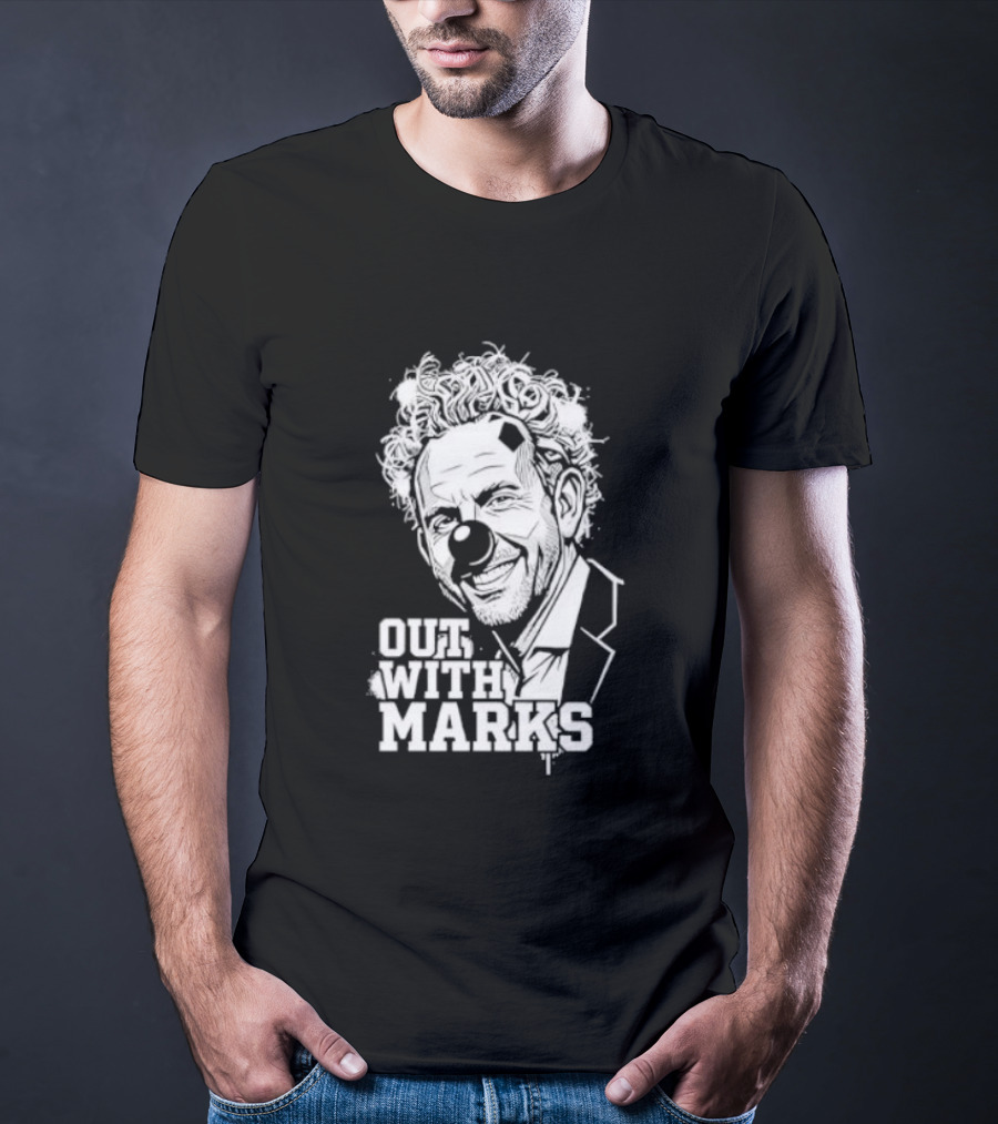 Out With Marks Sean Marks Clown Face T-Shirt