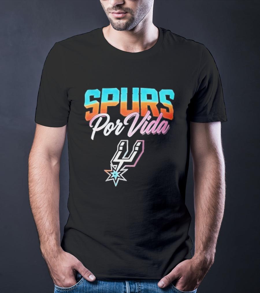 Spurs Por Vida San Antonio Vintage NBA Team Basketball T-Shirt