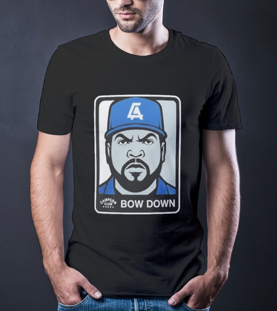 2026 LA Dodgers Ice Cube Bow Down Campeon Club T-Shirt