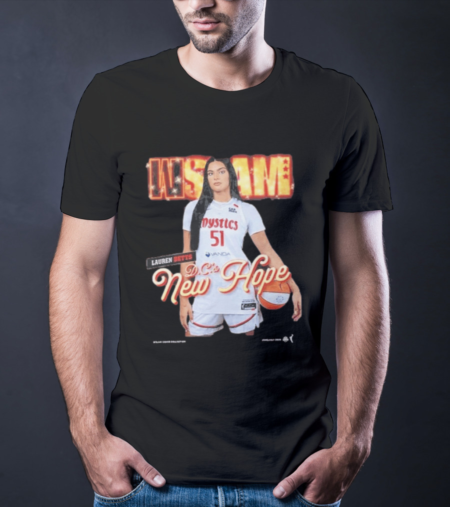 SLAM 262 Washington Mystics Lauren Betts DC's New Hope T-Shirt