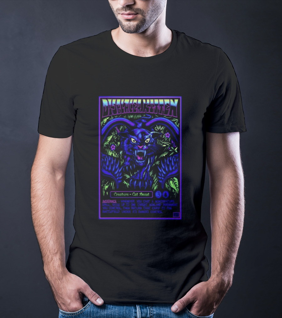 Displacer Kitten Creature Cat Beast Avoidance Text Fantasy 2026 T-Shirt