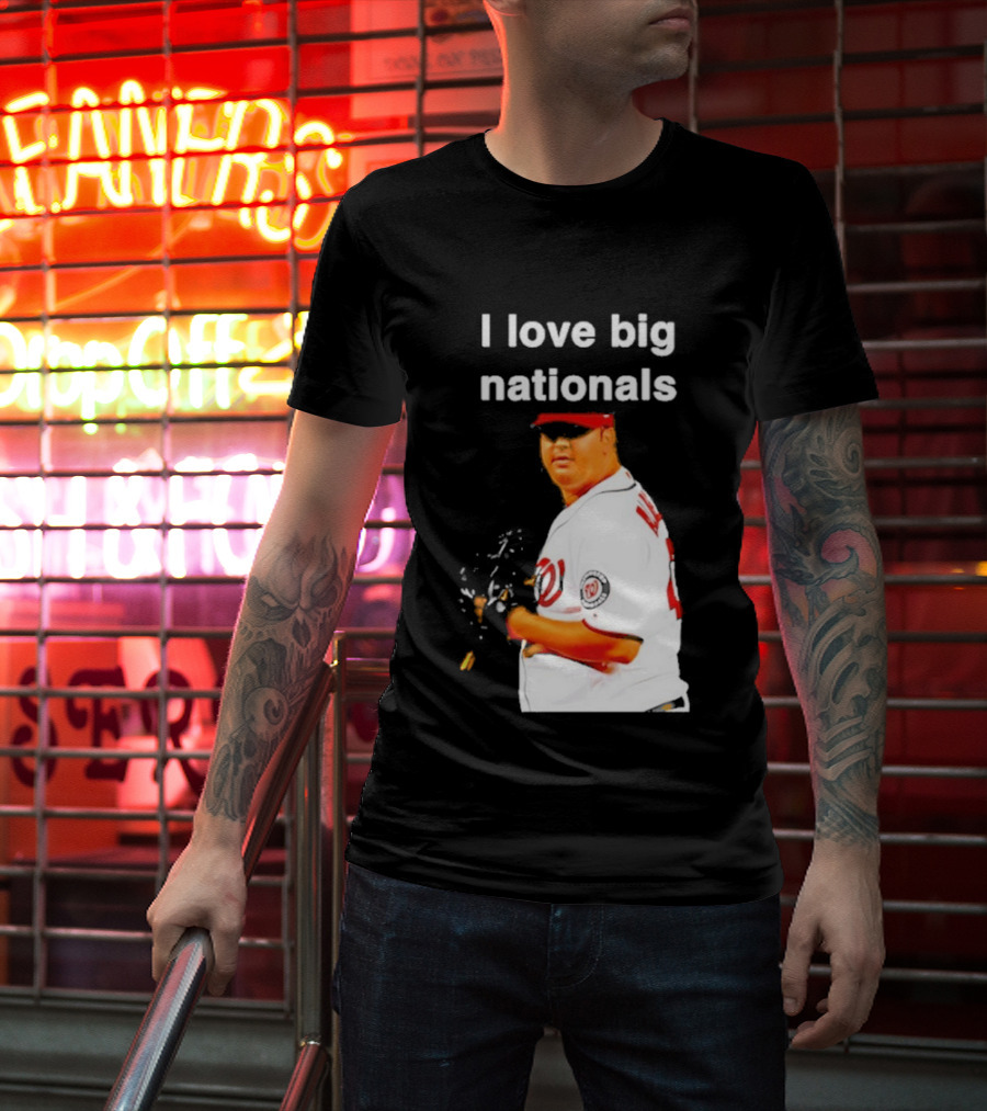 Todd Coffey Washington Nationals I Love Big Nationals White Jersey T-Shirt
