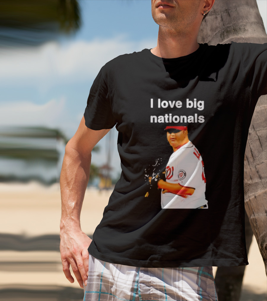 Todd Coffey Washington Nationals I Love Big Nationals White Jersey T-Shirt
