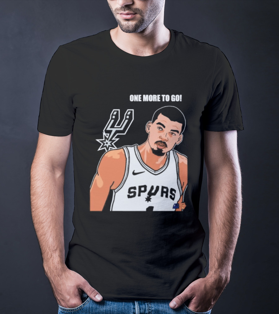 Victor Wembanyama San Antonio Spurs One More To Go T-Shirt