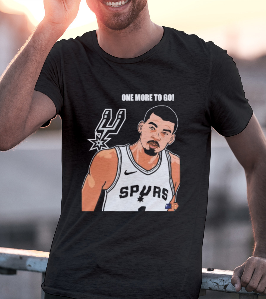 Victor Wembanyama San Antonio Spurs One More To Go T-Shirt