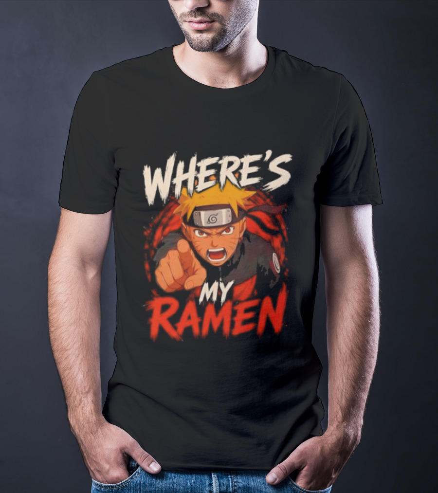 Where's My Ramen Naruto T-Shirt
