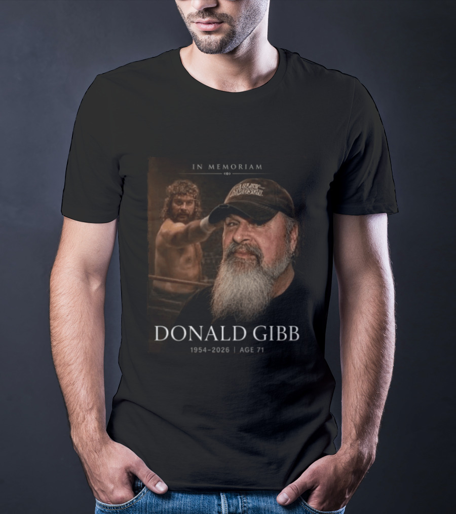 In Memoriam Donald Gibb 1954 2026 Age 71 Tribute With Harley Davidson Hat And Boxing Scene T-Shirt
