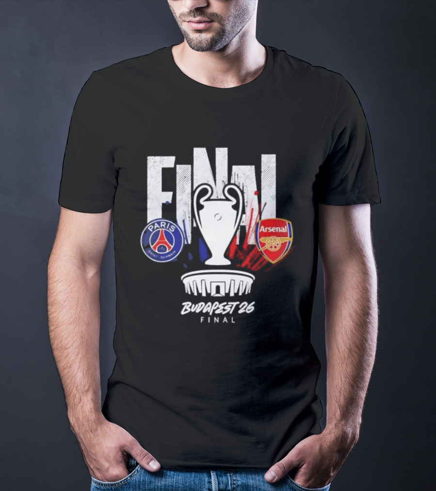 Paris Saint Germain Arsenal Final 2026 Budapest UCL T-Shirt
