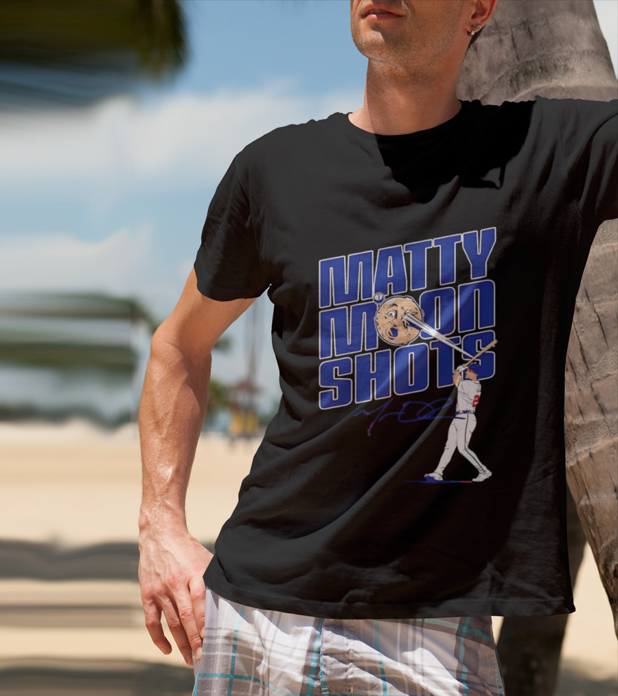 Matty Moonshots Matt Olson Baseball Signature Chop House Atlanta T-Shirt