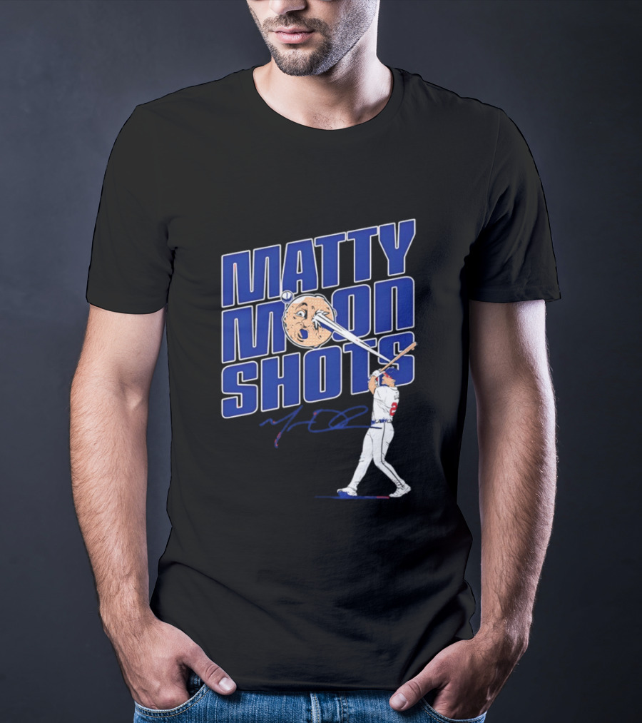 Matty Moonshots Matt Olson Baseball Signature Chop House Atlanta T-Shirt