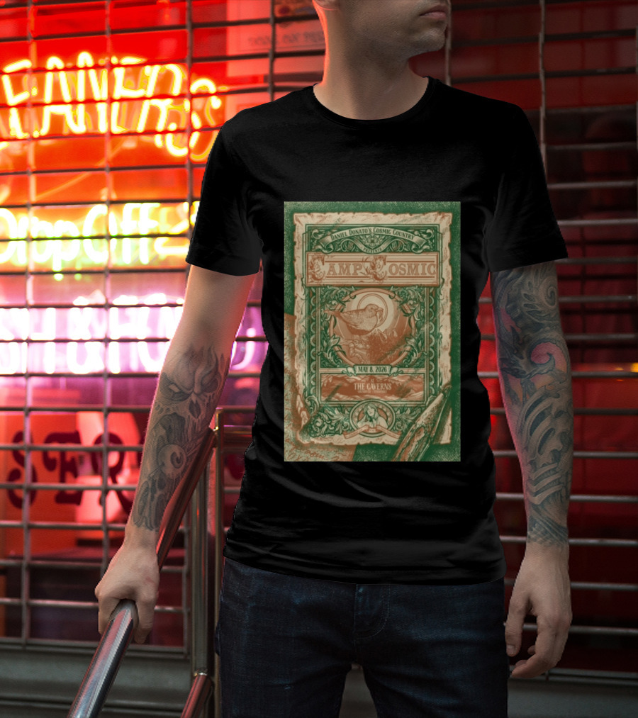 Daniel Donato's Cosmic Country Camp Cosmic May 8 2026 The Caverns Pelham Tennessee T-Shirt