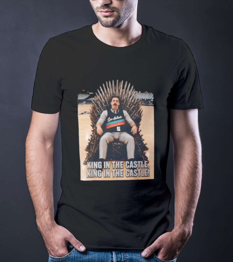 San Antonio Spurs King In The Castle Iron Throne T-Shirt