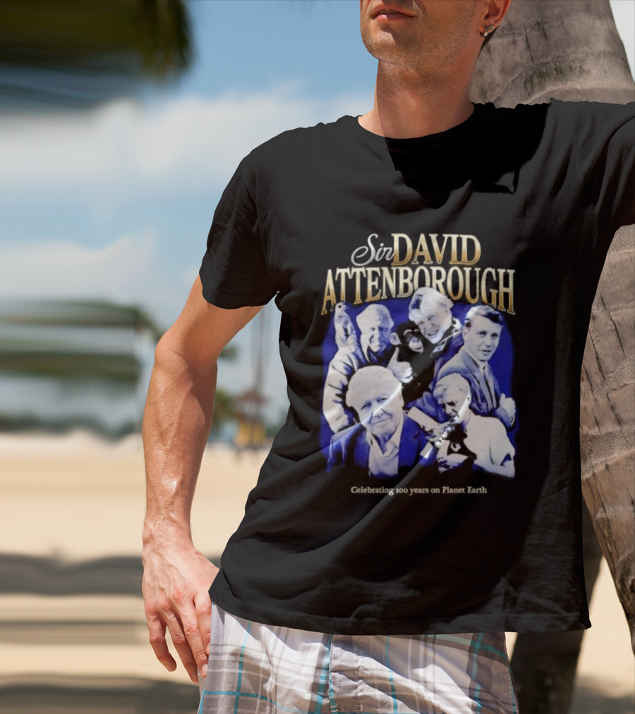 Sir David Attenborough Centennial Celebration On Planet Earth T-Shirt