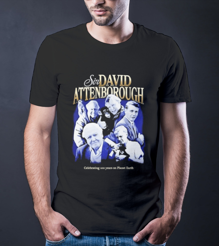 Sir David Attenborough Centennial Celebration On Planet Earth T-Shirt