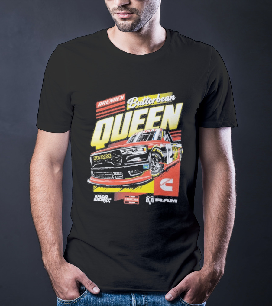 Brenden Butterbean Queen Kaulig Racing Cummins Cottonelle NASCAR Car T-Shirt