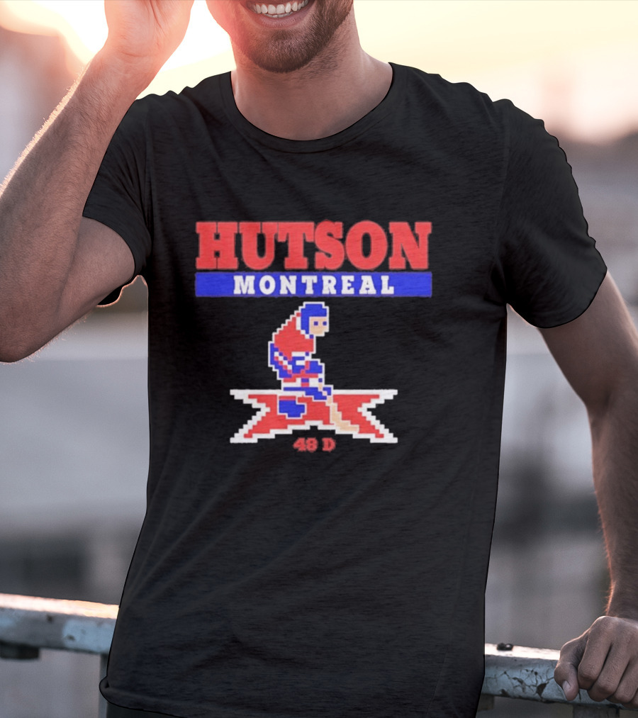 Lane Hutson Montreal 48 D Hockey Pixel T-Shirt