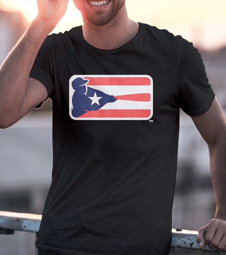 Liga De Béisbol Profesional Roberto Clemente MLB Puerto Rico Flag Baseball Player Star T-Shirt